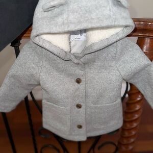 Old Navy Cozy Gray Kids Jacket with Hood